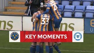 Shrewsbury Town V Peterborough United Key Moments Second Round