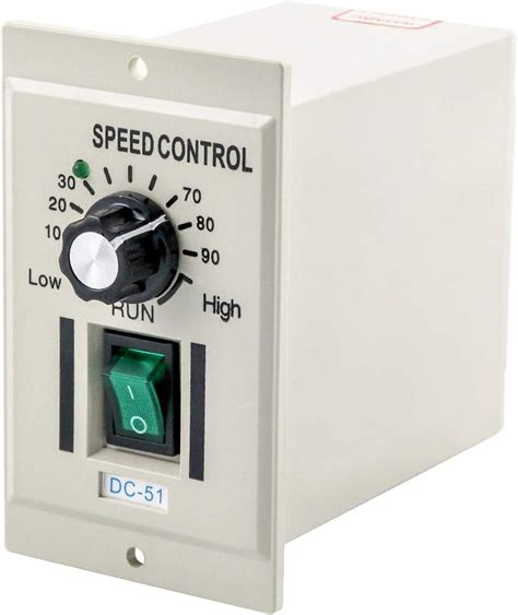 Qwork Ac V W Knob Motor Speed Controller Dc V Variable