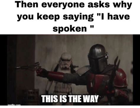 Mandalorian 10 Hilarious I Have Spoken Memes