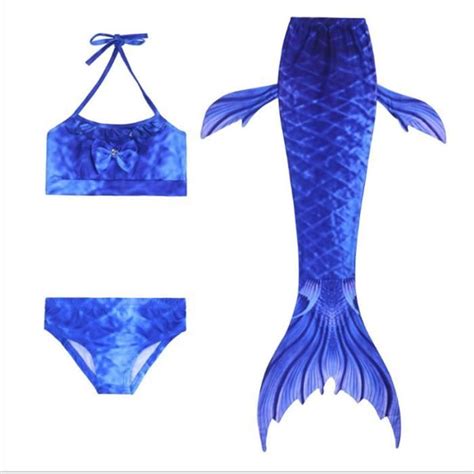 MAILLOT DE BAIN Fille Maillot de bain sirène maillot de bain enfant trois pièces bikini filles