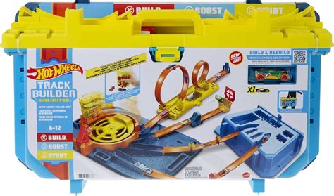 Amazon Hot Wheels Track Builder Unlimited Rapid Launch Builder Box