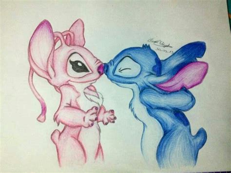 Stitch And His Cousin Angel Disney Tekenen Tekenen Disney