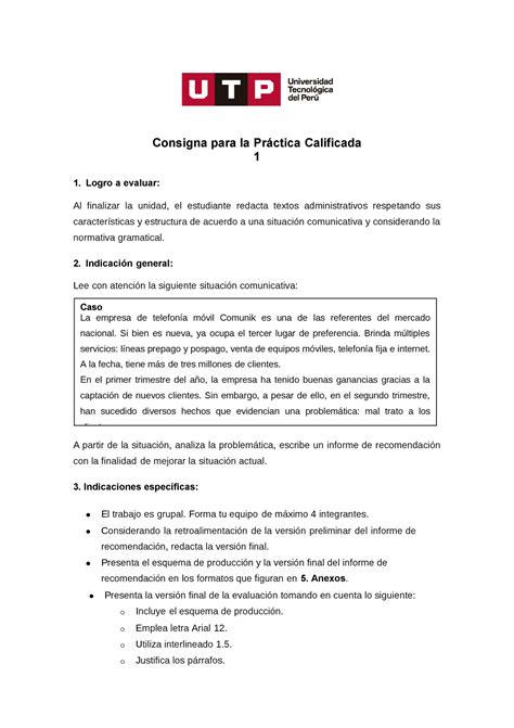 Consigna Para La Pr Ctica Calficada Consigna Para La Pr Ctica