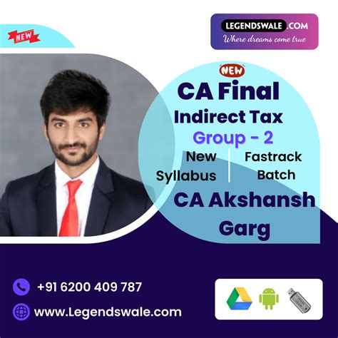 CA Final New Syllabus Indirect Tax Fastrack Batch Batch By CA Akshansh