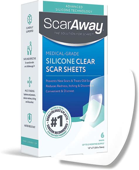 Scaraway Scaraway Clear Silicone Scar Sheets Count Amazon Au