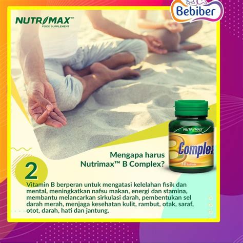 Jual E8L3 Nutrimax Vitamin B Complex 30s Nutrisi Otak Saraf Nafsu