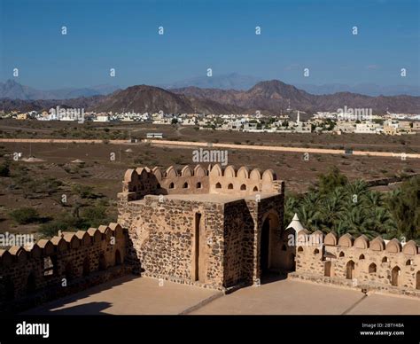 Exterior View Of The Castle Of Jabreen A 17th Century Fortress Near