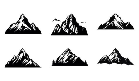 Premium Vector Panoramic Mountain Majesty Bundle