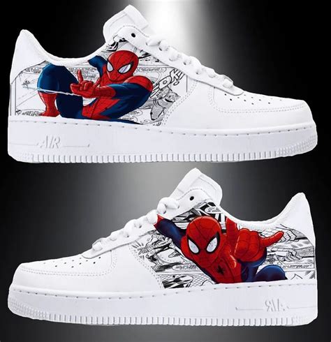 Spider Man Air Force Custom Marvel Shoes Personalized Shoes