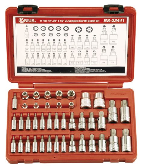 Piece Dr Complete Star Bit Socket Set Genius