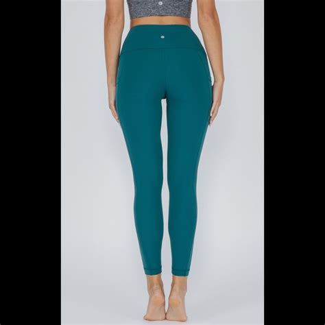 90 Degree By Reflex Nude Tech High Waist Side Pocket 7 8 Ankle Legging PacificS Flip App