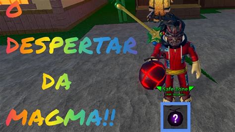 Finalmente Consegui A Magma E Despertei Minha Primeira Fruta No King Legacy Youtube