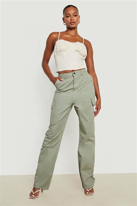 Tall Wide Leg Cargo Pants Boohoo