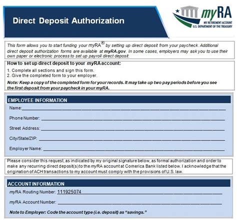 Free Printable Direct Deposit Form Template Word Excel Tmp