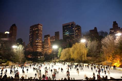 Central Park Ice Skating New York City Christmas Countryside