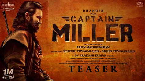 Captain Miller Concept Teaser Dhanush GV Prakash Arun