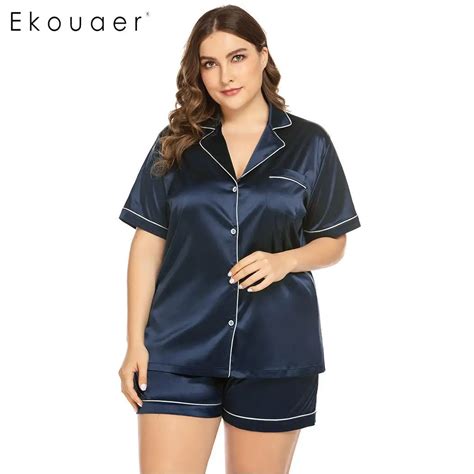 Ekouaer Pijamas De Tama O Grande De Sat N Para Mujer Ropa De Dormir