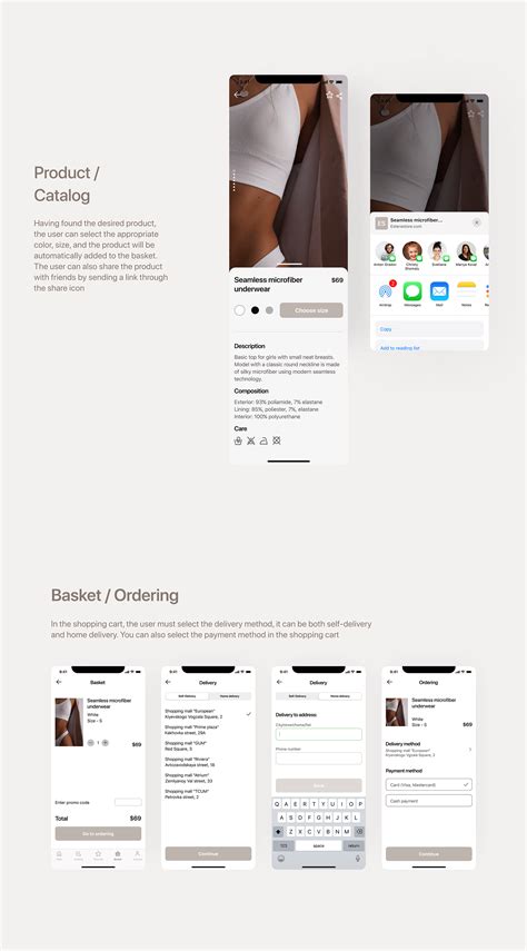Mobile Application Of Women S Lingerie Shop On Behance