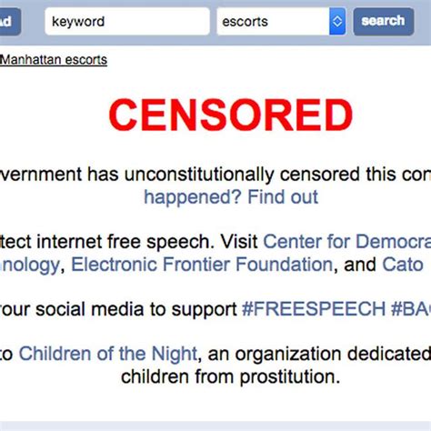 Why Backpage S Adult Ad Section Reads Censored