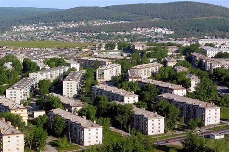 Город Сатка с высоты птичьего полёта