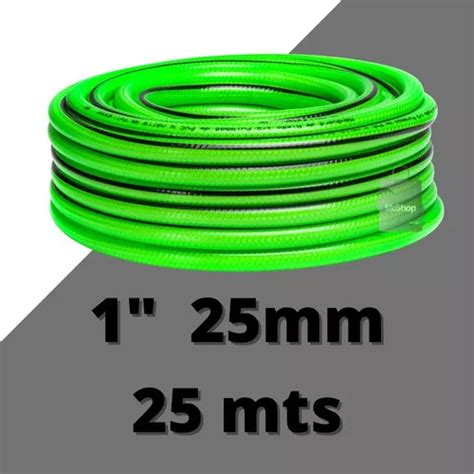 Manguera Riego 1 Rollo 25 Metros 3 Capas Mafacha Color Verde Lima En