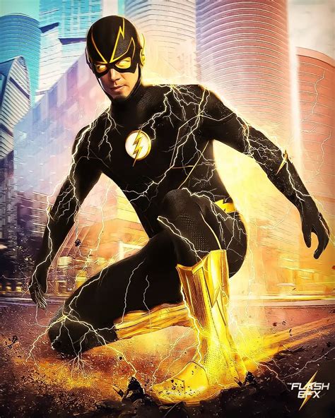 Dan On Instagram The Flash Black And Gold Suit With Golden Boots And