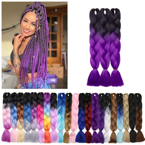 Benehair Ombre Braiding Hair 3 Bundleslot 24inch Jumbo Braiding Hair Extensions