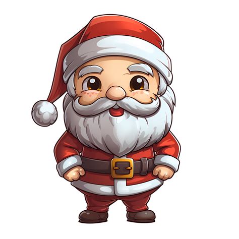 Cute Santa Claus Christmas Elves Clipart Illustration Ai Generative