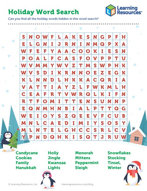 Free Printable Holiday Word Search Puzzles Free Printable