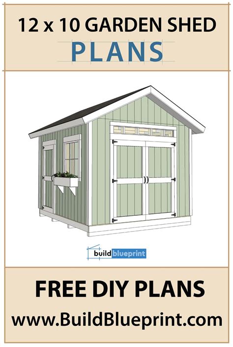 the 12x10 garden shed plans for free diy plans