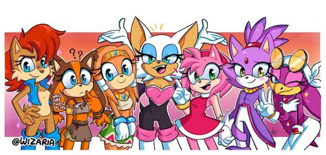 Some Girls By Wizaria On Deviantart Sonic Hedgehog Sonic The Hedgehog