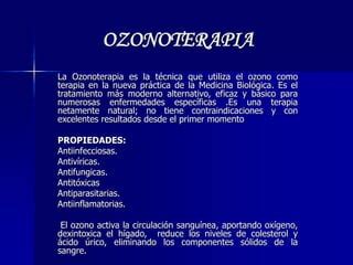 OZONOTERAPIA P Ppt