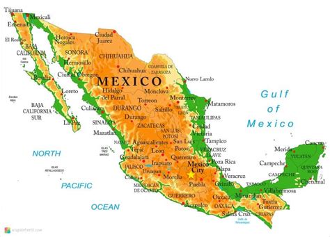 Los 7 mejores mapas de México para imprimir - Etapa Infantil