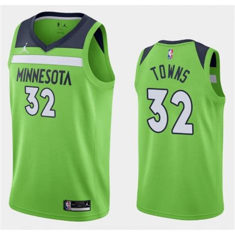 Camiseta Hombre Minnesota Timberwolves Karl Anthony Towns 32 2020 21