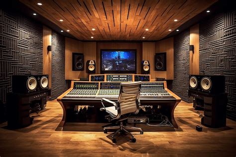 Premium AI Image | Recording Studio Control Room