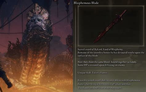 How To Obtain The Blasphemous Blade In Elden Ring The Greatsword That