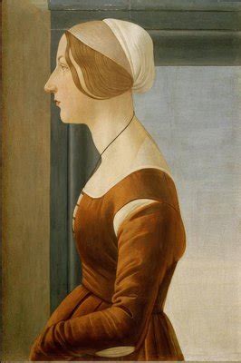 Portrait De Femme Sandro Botticelli Estampe D Art