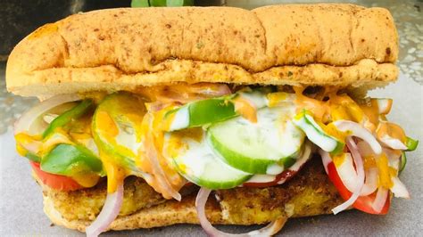 Aloo Patty Subway Sandwich Veg Subway Sandwich Recipe Healthy