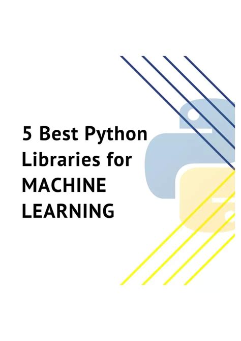 Ppt Best Python Libraries For Machine Learning Powerpoint