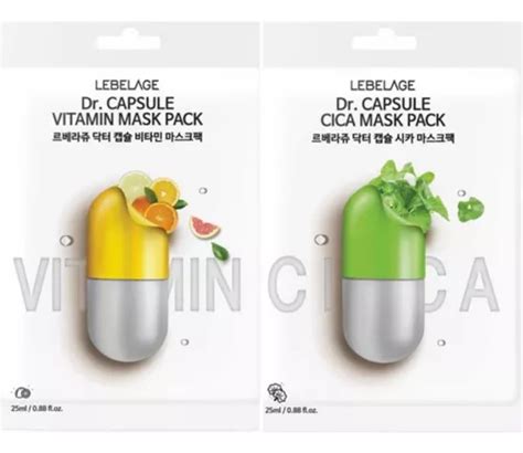 Mascarillas Facial Coreana Dr Capsula Vitamina Y Cica Pz Meses