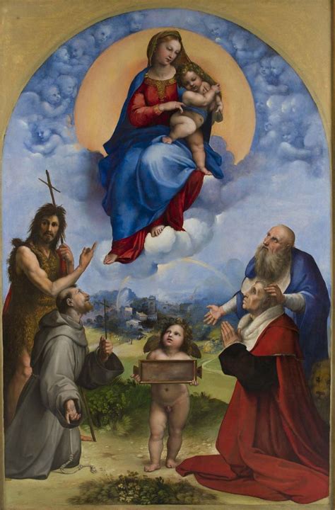 Madonna Of Foligno 1511 1512 Raffaello Sanzio Commissioned For