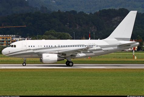 Lx Gjc Global Jet Luxembourg Airbus A Acj Elite Photo By Roland