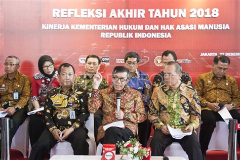 REFLEKSI AKHIR TAHUN KEMENKUMHAM ANTARA Foto