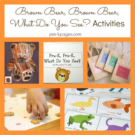 Activities For Brown Bear Brown Bear What Do You See Pre K Pages