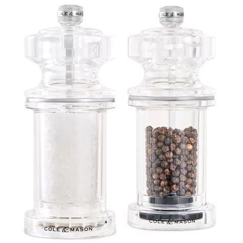 Cole And Mason Acrylic Salt And Pepper Mill Set Sur La Table