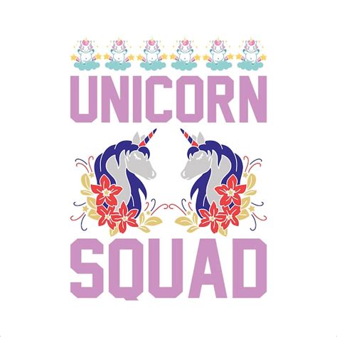 Unicoron Para Tipografia T Shirt Design Pronto Para Impressão Vector Svg Cortar Arquivo Download