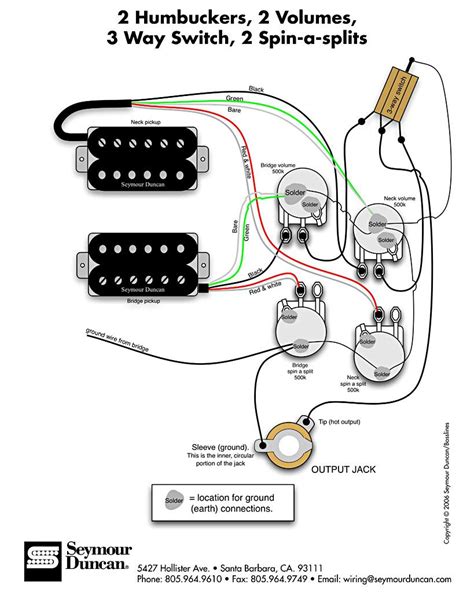 Wiring Diagram For Seymour Duncan Pickups