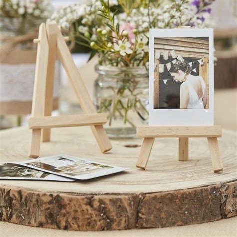 Mini Wooden Easels Wedding Decorations Table Centre Pieces Etsy In