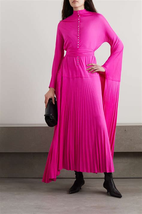 PROENZA SCHOULER Belted Pleated Jersey Maxi Dress NET A PORTER