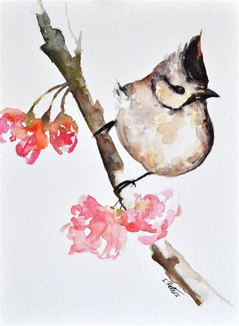 ORIGINAL Watercolor Bird Painting 6x8 Inch Bird Illustration Etsy